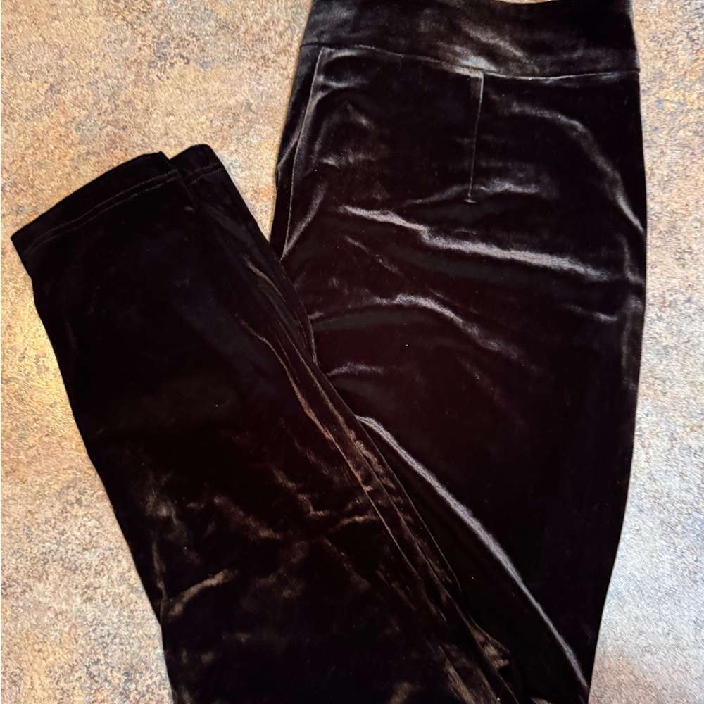 Black Velvet Pants- City Chic Isla Pant